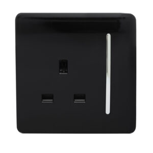 ART-SKT13BK 1Gang Socket Screwless Long Switch 13A Black
