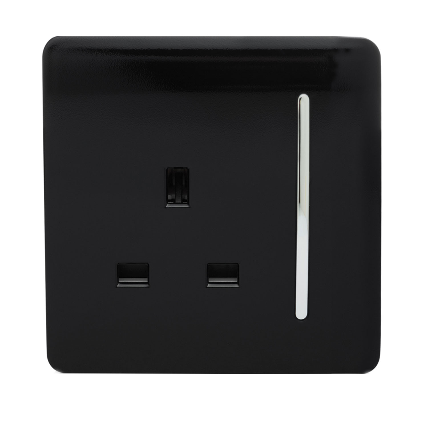 ART-SKT13BK 1Gang Socket Screwless Long Switch 13A Black