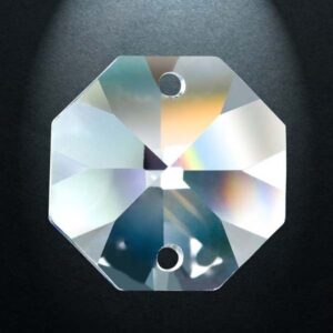 Octagon 1080 26mm 2 Hole Clear Asfour Crystal Pack 10