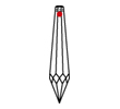 Drop 8611 63mm 1 Hole Swarovski ELEMENTS Crystal