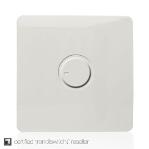 Trendi 1 Gang 200w Halogen Dimmer Switch in White