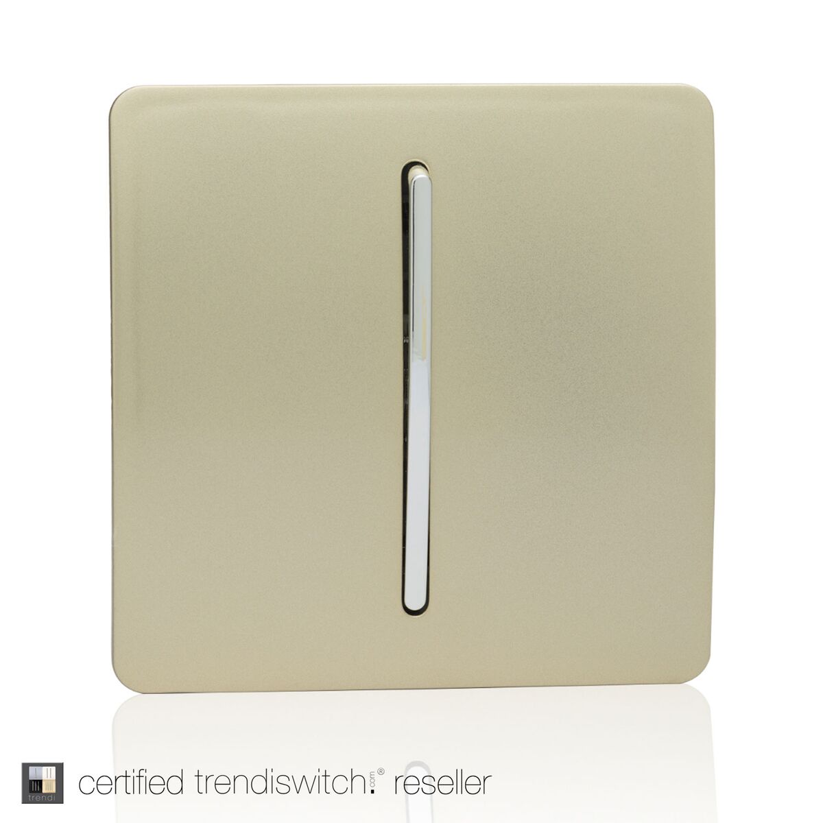 Trendi 1 Gang Retractive Home Auto Switch Gold