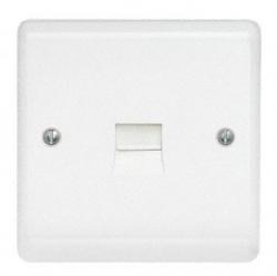 Aspire Telephone Master Socket - Moulded, White